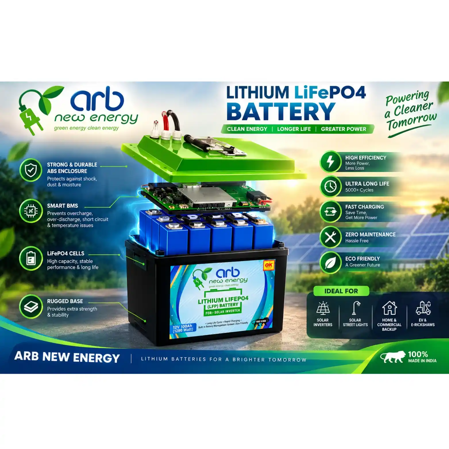 12.8V 100Ah Inverter Battrey  - Image 2